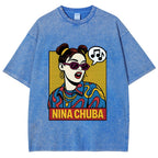 Nina Chuba in Pop Art Vibes Washed T-Shirt