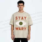 Unisex Stay Wary See All Printed Washed Tee