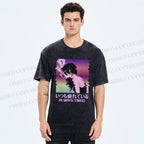 Unisex  Always Tired Printed Washed Tee
