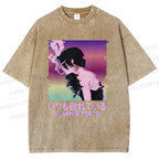 Unisex  Always Tired Printed Washed Tee