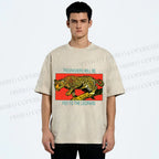 Unisex Trespassers will be Fed to the Leopard Printed Washed Tee