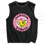 Unisex Hanshin Tigers Printed Washed Tank Top