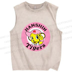 Unisex Hanshin Tigers Printed Washed Tank Top