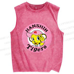 Unisex Hanshin Tigers Printed Washed Tank Top