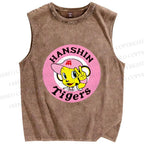 Unisex Hanshin Tigers Printed Washed Tank Top