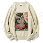 Unisex Otter Ramen Printed Sweatshirt
