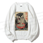 Unisex Otter Ramen Printed Sweatshirt