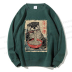 Unisex Otter Ramen Printed Sweatshirt