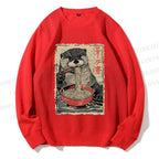 Unisex Otter Ramen Printed Sweatshirt