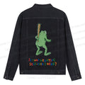 Malley Frogs Printed Denim Jacket