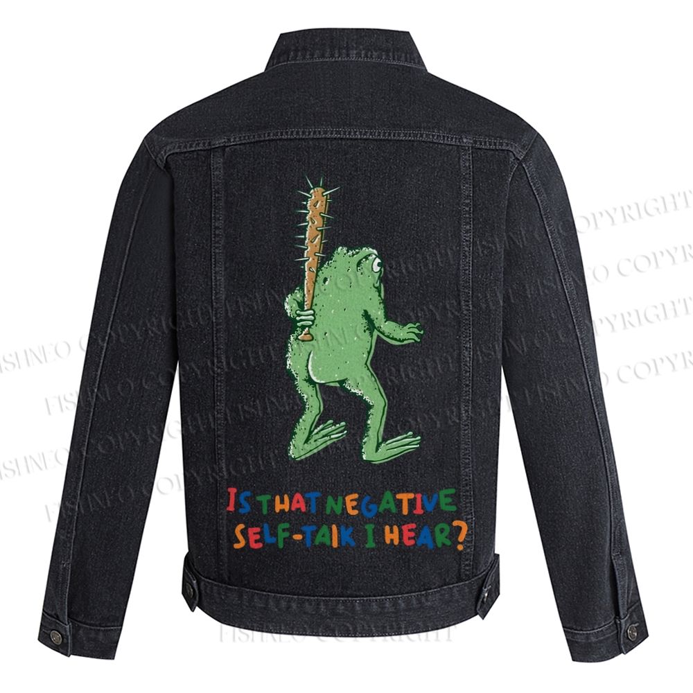 Malley Frogs Printed Denim Jacket