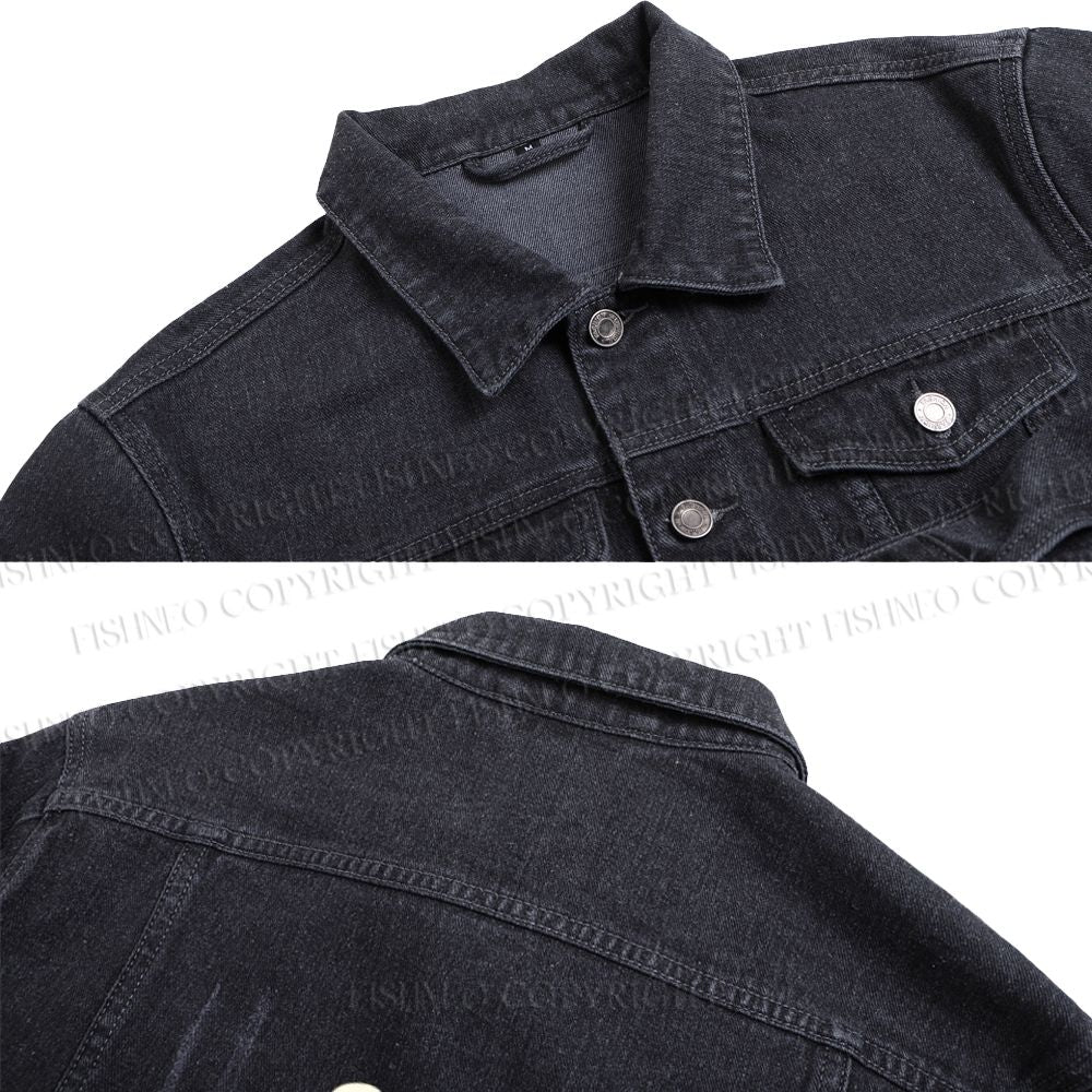 Osaka Dotonbori Drunken Octopus Printed Denim Jacket