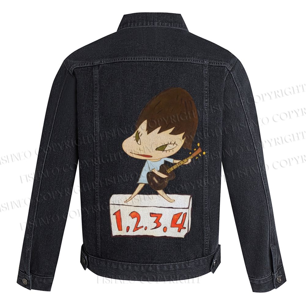 Yoshitomo Nara Singing Printed Denim Jacket