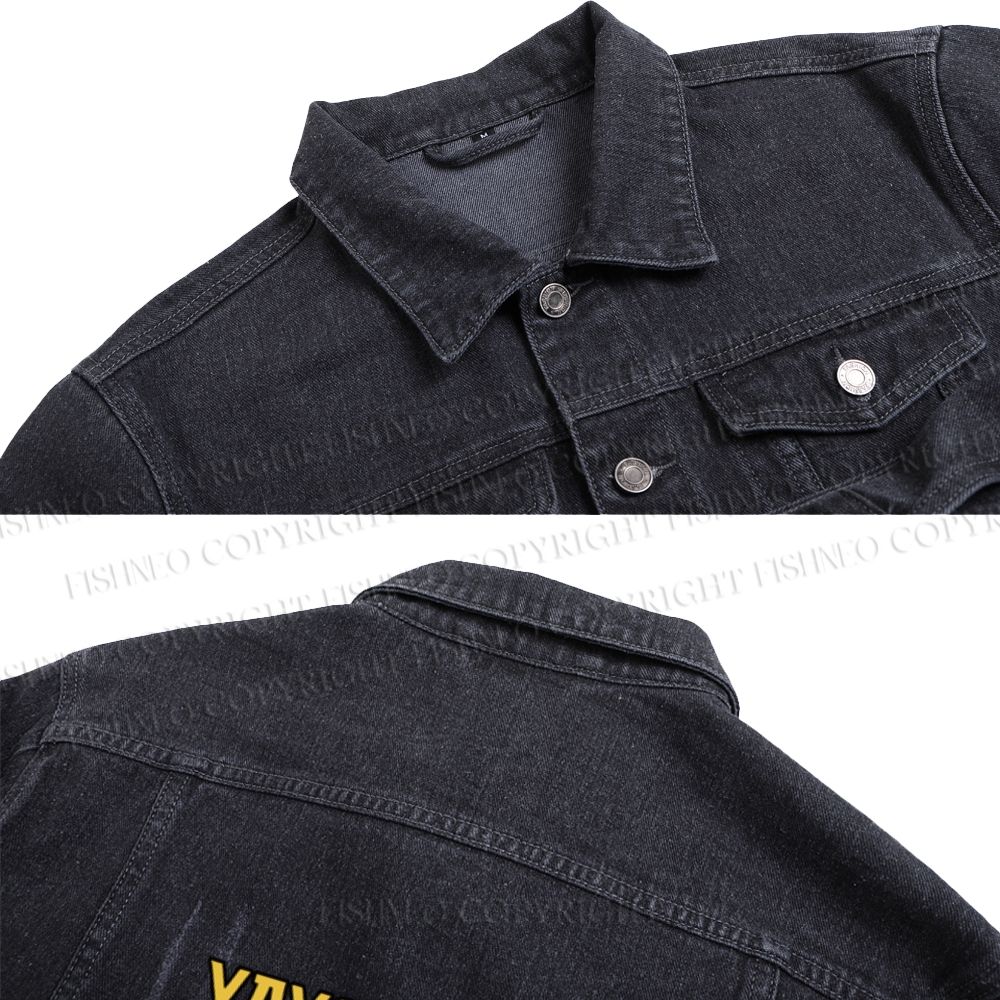 Japanese Yayoi Kusama Pumpkin Cat Printed Denim Jacket