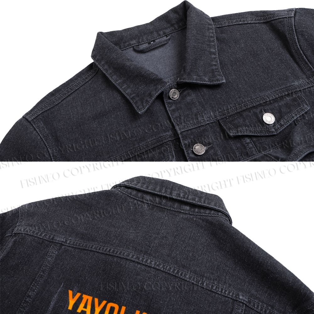 Japanese Yayoi Kusama Cat Printed Denim Jacket