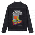 Sony Betamax Printed Denim Jacket