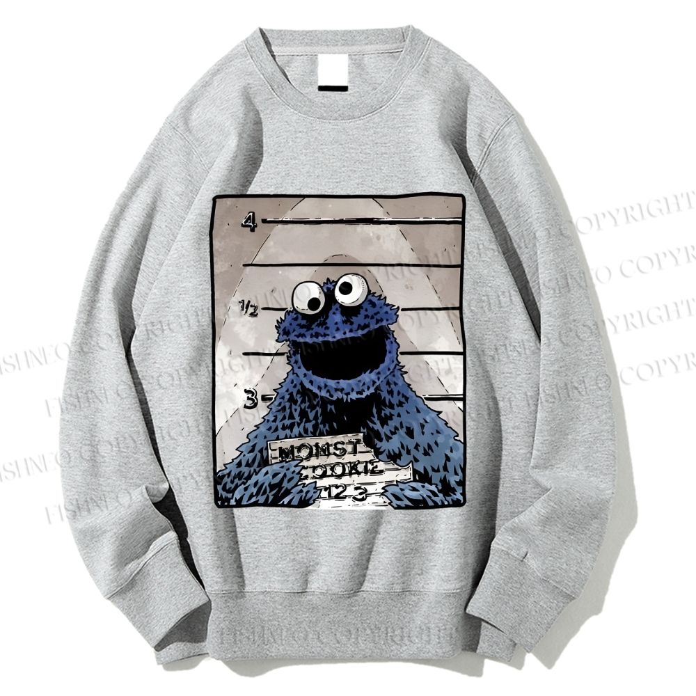 Unisex Cookie Monster Printed Sweatshirt
