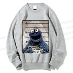 Unisex Cookie Monster Printed Sweatshirt