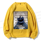 Unisex Cookie Monster Printed Sweatshirt