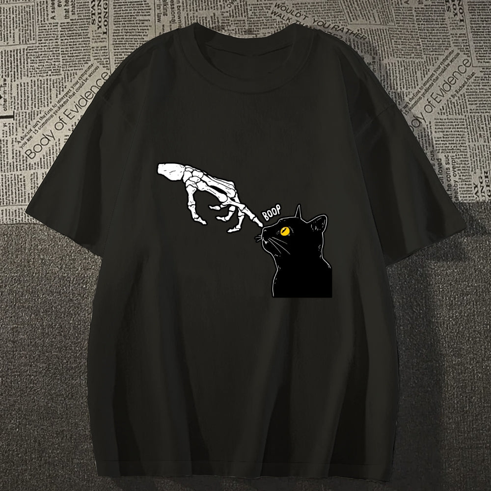 Spooky Boop Black Cat Classic T-Shirt