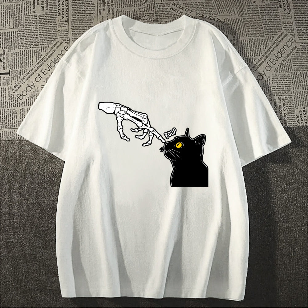 Spooky Boop Black Cat Classic T-Shirt