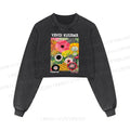 Flowers Yayoi Kusama Washed Crop Sweatshirt