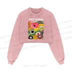 Flowers Yayoi Kusama Washed Crop Sweatshirt