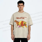Unisex Winnie The Pooh Printed Washed Tee