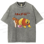 Unisex Winnie The Pooh Printed Washed Tee