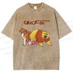 Unisex Winnie The Pooh Printed Washed Tee