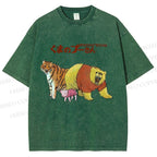 Unisex Winnie The Pooh Printed Washed Tee