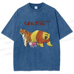 Unisex Winnie The Pooh Printed Washed Tee