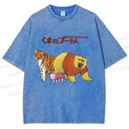 Unisex Winnie The Pooh Printed Washed Tee