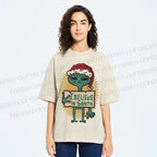 Unisex I Believe In Santa Printed Washed Tee