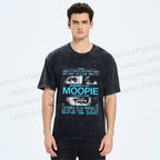 Unisex Moopie Poster Printed Washed Tee