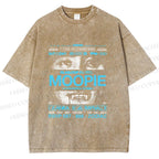 Unisex Moopie Poster Printed Washed Tee