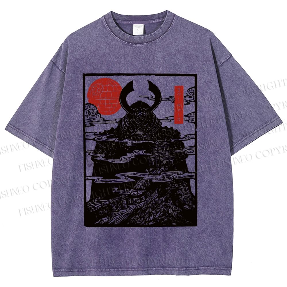 Unisex Star Wars Japanese Style Printed Washed Tee
