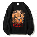 Unisex Charlie Brown in Wood Printed Sweatshirt
