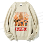 Unisex Charlie Brown in Wood Printed Sweatshirt