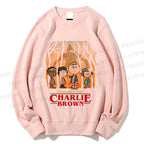 Unisex Charlie Brown in Wood Printed Sweatshirt