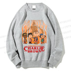 Unisex Charlie Brown in Wood Printed Sweatshirt
