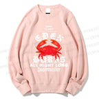 Unisex Crab Graffiti Printed Sweatshirt