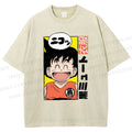 Unisex Son Goku Printed Washed Tee