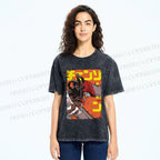 Unisex Chainsaw Man Printed Washed Tee