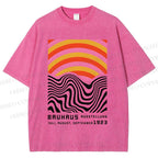 Unisex Bauhaus Geometry Printed Washed Tee