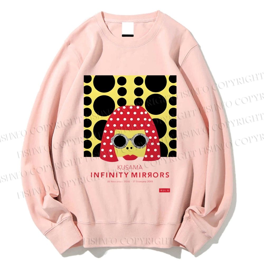 Unisex Japanese Yayoi Kusama Woman Printed Sweatshirt