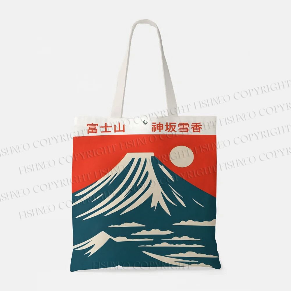 Mount Fuji Japanese Style Tote Bag