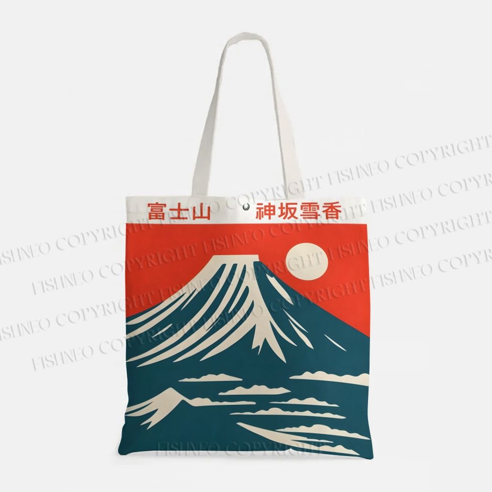 Mount Fuji Japanese Style Tote Bag