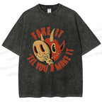 Unisex Fake It 'Til You Make It Printed Washed Tee