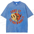 Unisex Fake It 'Til You Make It Printed Washed Tee